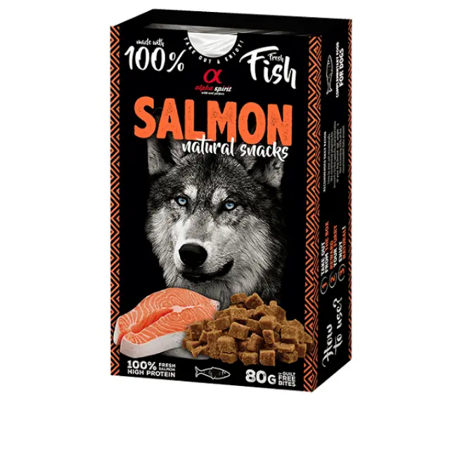 Alpha spirit Naturals dogs salmon 80g