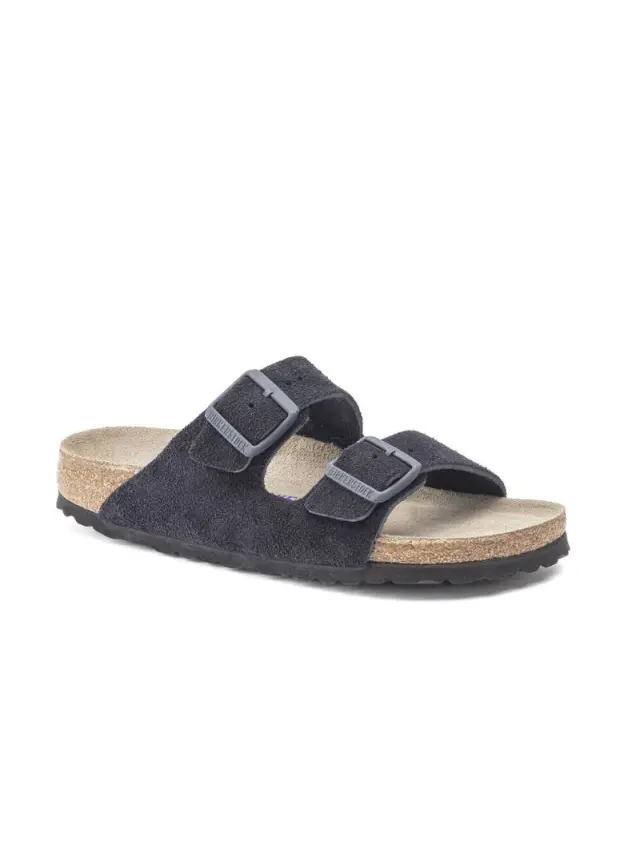 Birkenstock Πέδιλα Unisex δέρμα suede Μπλέ BIR/ARIZONA SOFT 1020716 MIDNIGH 2
