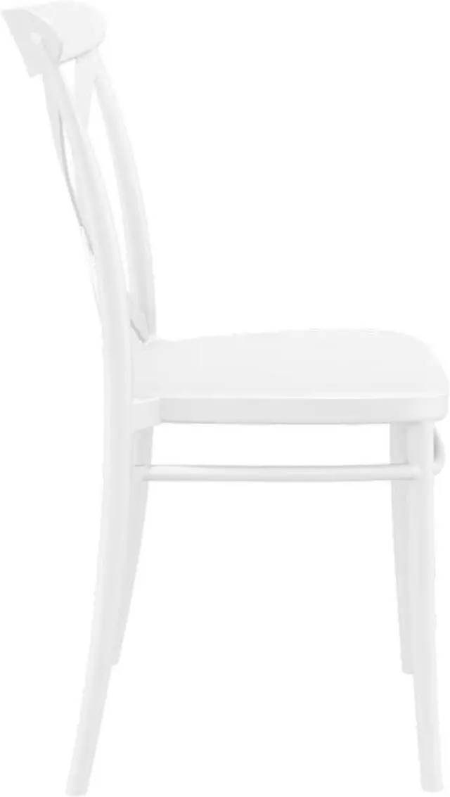 Καρέκλα Στοιβαζόμενη CROSS Λευκό PP 51x51x87cm 3