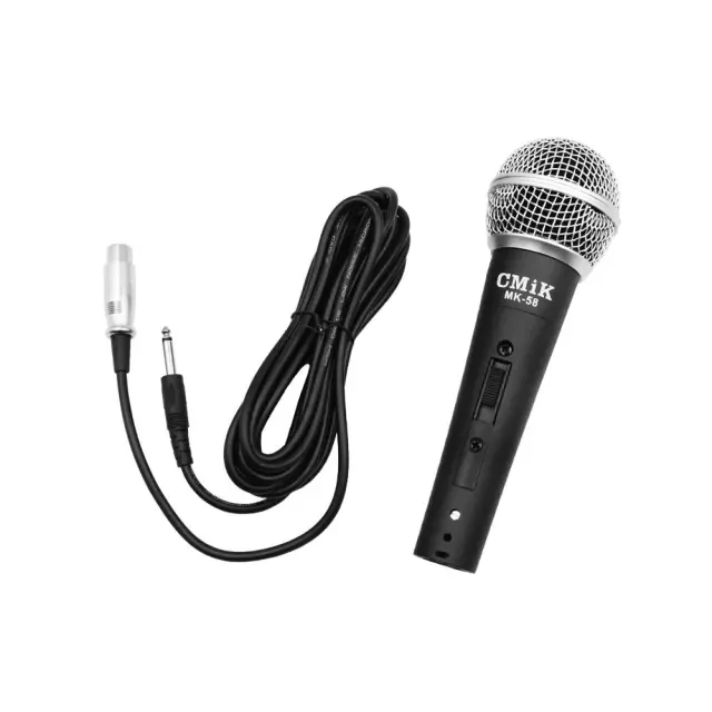 Δυναμικό Μικρόφωνο Χειρός Jack 6.35mm και XLR CMIK MK-58 Μαύρο
