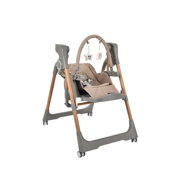 Καρεκλάκι Φαγητού-Κούνια Bebe Stars Serenna Ηλεκτρικό 2 In 1 Mocha 871-182 3