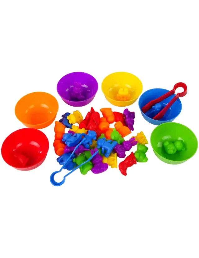 Woopie Εκπαιδευτικό Παιχνίδι Montessori Ταξινόμηση Χρωμάτων με Ζωάκια 44τμχ 2