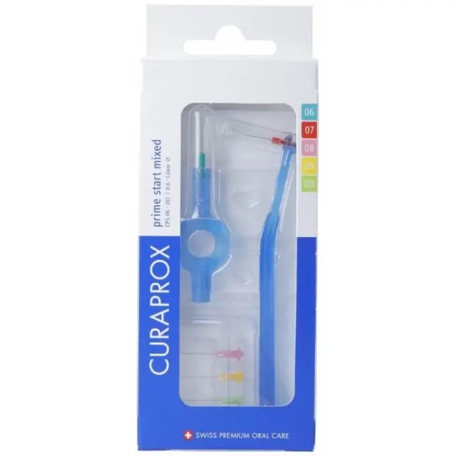 Curaprox Prime Start Ανταλλακτικά για Μεσοδόντια Βουρτσάκια με Λαβή 0.6mm Μπλε 5τμχ