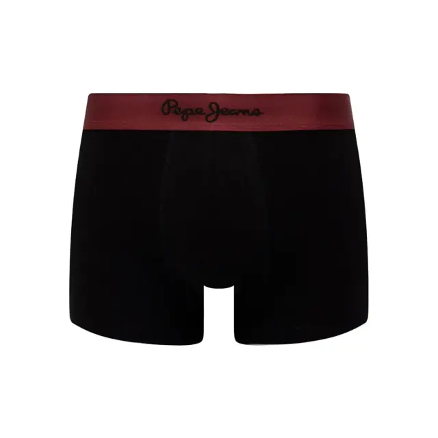 Pepe Jeans Ανδρικό Boxer Elrod Trunk - Τριπλό Πακέτο, Χρώμα Currant - S 2