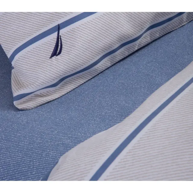 Nef-Nef Homeware Σεντόνι Σετ Διπλό Nautica Ocean 200x270 Denim 2