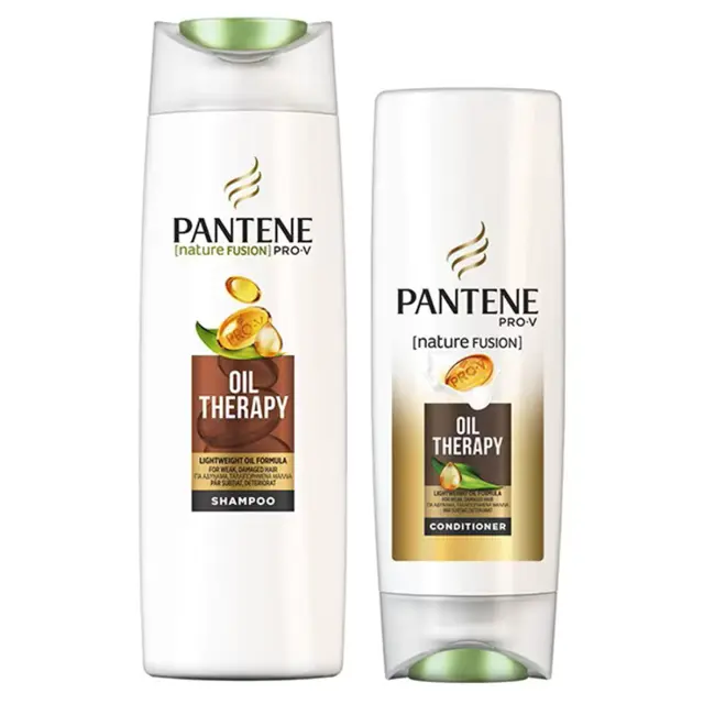 PANTENE Shampoo 360ml + Conditioner 200ml Oil Therapy Set