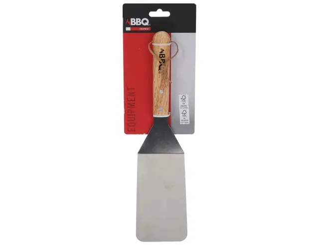 Σπάτουλα ψησίματος BBQ με ξύλινη λαβή - 34cm C83506050