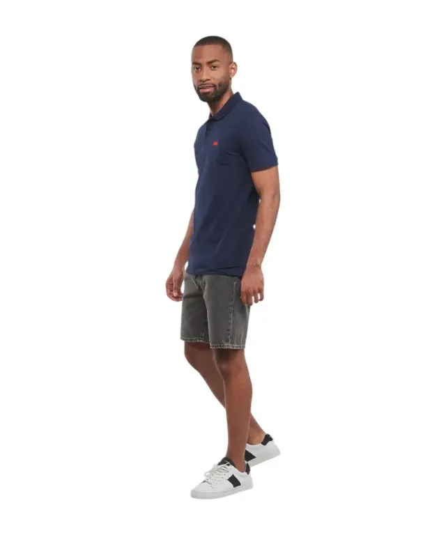 Levi's - Ανδρικό Polo T-shirt Slim Fit Housemark A4842-0003 Μπλε - M 3