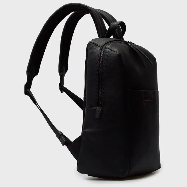 Calvin Klein - Ανδρική Τσάντα Πλάτης Calvin Klein Men's Backpack Black Faux Leather 13" Laptop Bag K50K510811-BAX Μαύρο 3