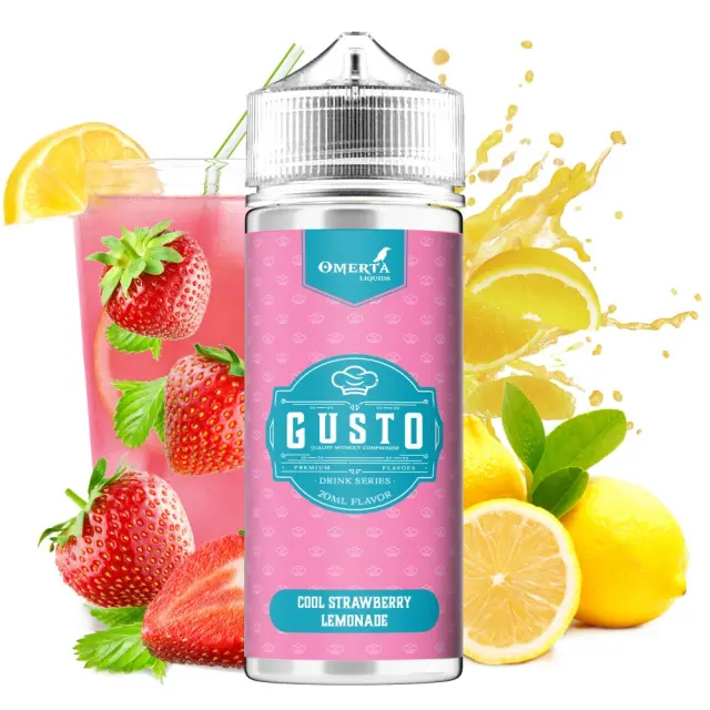 Cool Strawberry Lemonade 20ml (120ml) - Gusto by Omerta