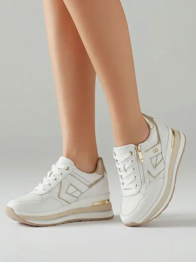 Donna Serena Sneakers Γυναικείο δέρμα/ύφασμα Άσπρο DSE/346082 BIANCO - 39 2