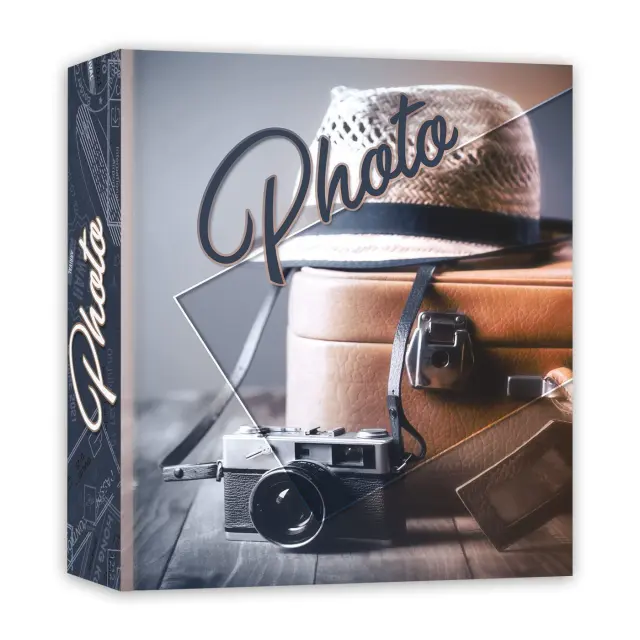 Άλμπουμ με θήκες 100 φωτογραφιών 10Χ15 vibes (travel blu) VB4610