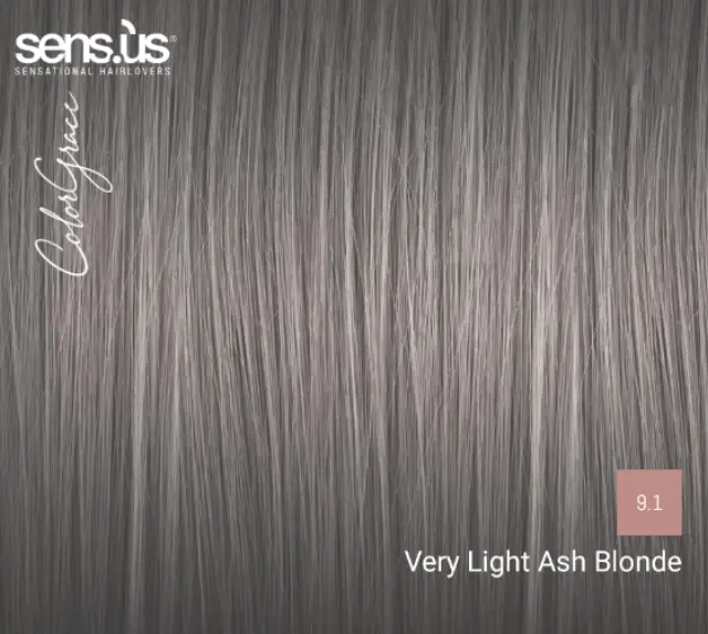 Sensus Color Grace M3K 9.1 Very Light Ash Blonde 100ml - (μόνιμη βαφή πολύ ανοιχτό ξανθό σαντρέ) 2