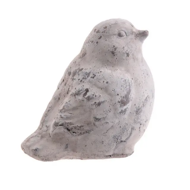 Πουλάκι κεραμικό shabby white, 13cm, 1 τεμ.