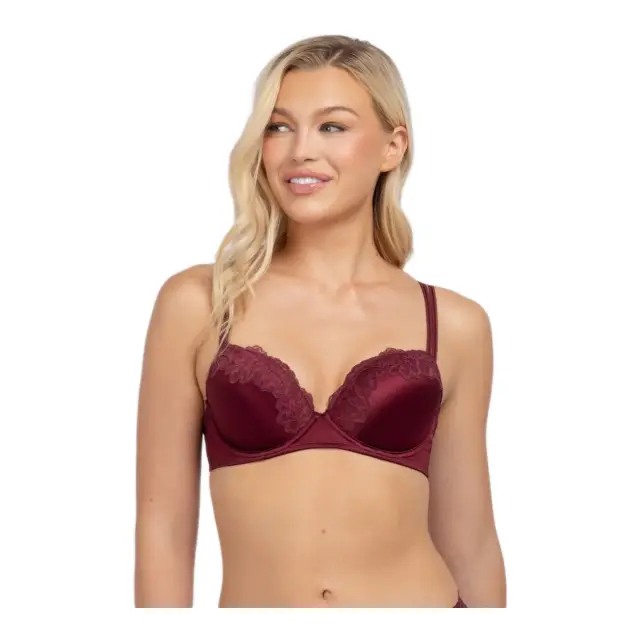 DORINA Γυναικείο Σουτιέν Push-Up Origins Shiny Microfibre Core, Χρώμα Κόκκινο