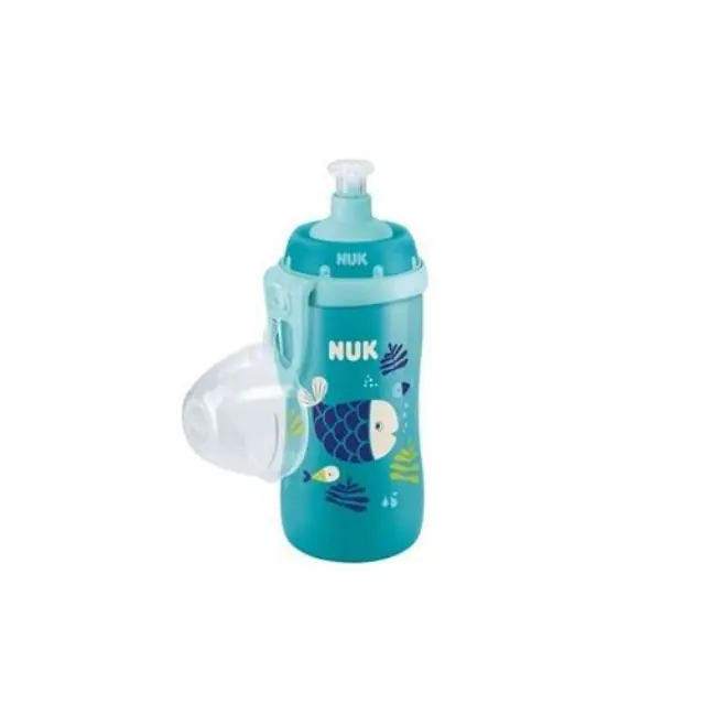 Nuk Junior Cup Chameleon Changes Color Εκπαιδευτικό Ποτηράκι Που Αλλάζει Χρώμα 300ml Με Καπάκι Push-Pull 18+m (10.255.576) Μπλε, 1τμχ