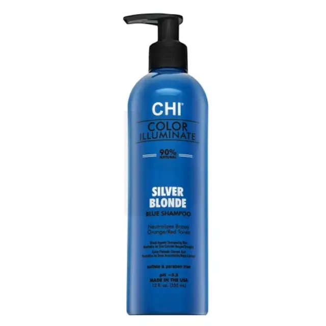 CHI Color Illuminate Silver Blonde Blue Shampoo tinting shampoo for platinum blonde and gray hair 355 ml