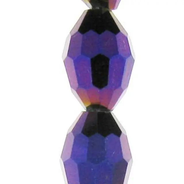 Χάντρα Purple Iris Oval Celebrity Crystals 13x10mm ~13τεμ
