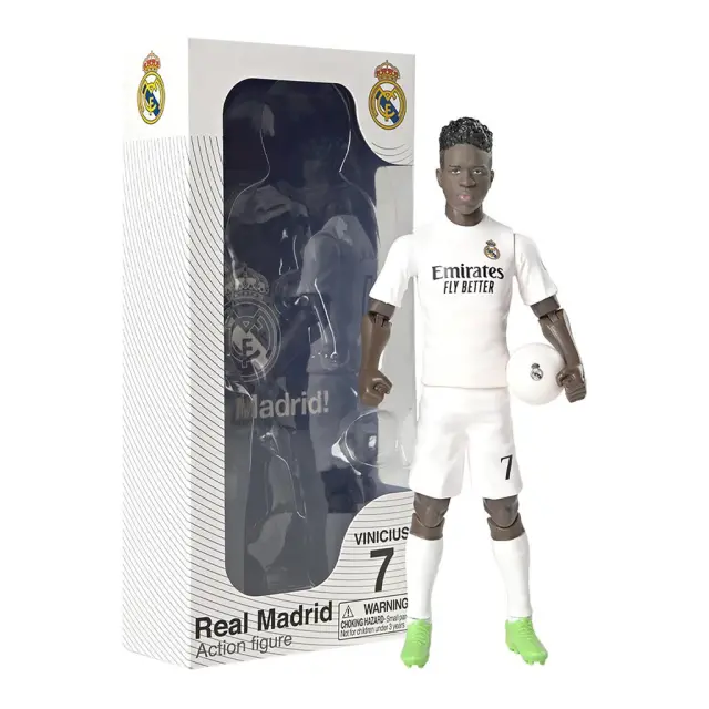 Banbo Toys: Real Madrid Soccer - Vinicius Junior Action Figure 20cm / 83606 (BANBO TOYS)