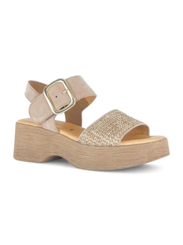 Gabor Πέδιλα Γυναικείο δέρμα Nubuck Καφέ GAB/64520 44-SAND 2