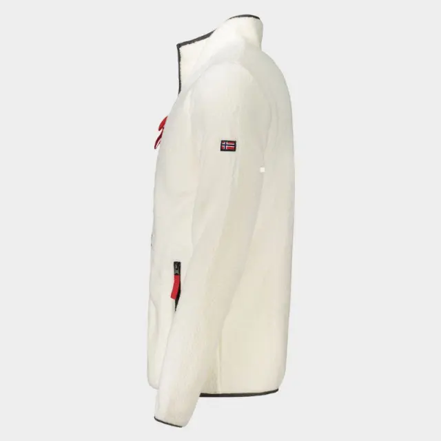 Norway Nautical School - Ανδρική Ζακέτα Φούτερ Fleece 839506-OFFWHI Εκρού - 3XL 3