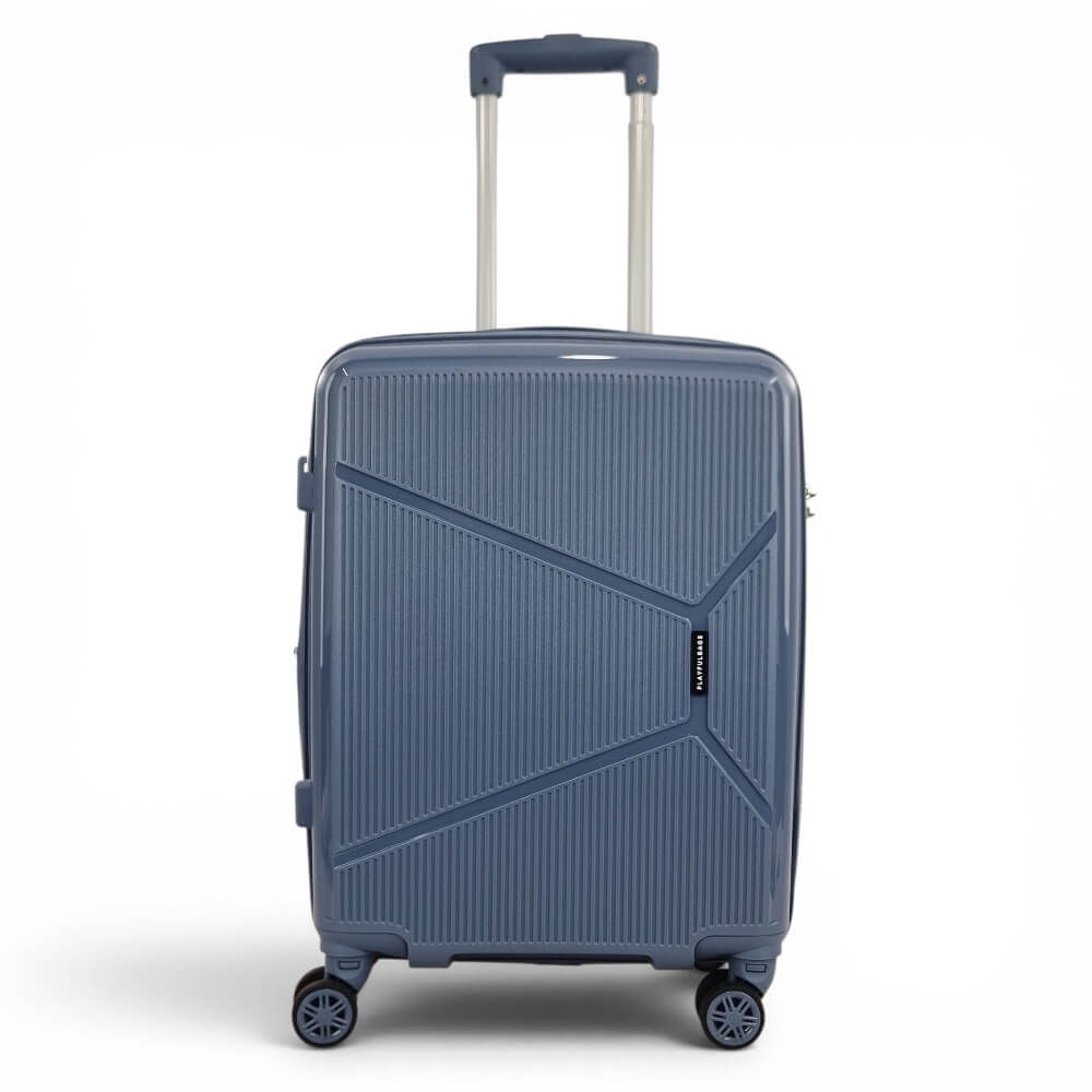 Βαλίτσα Καμπίνας Playfulbags PP001C 55x40x20+5cm Πολυπροπυλενίου Max 50L - Ροζ/Χρυσό
