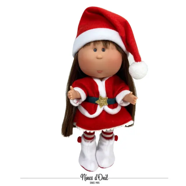 Κούκλα Mia Christmas Collection Κόκκινη Nines D'Onil Σε Θήκη NDO-3495