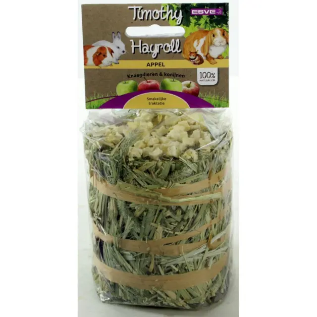 Esve Ρολό Timothy Hay με Μήλο για Κουνέλια & Τρωκτικά 100gr