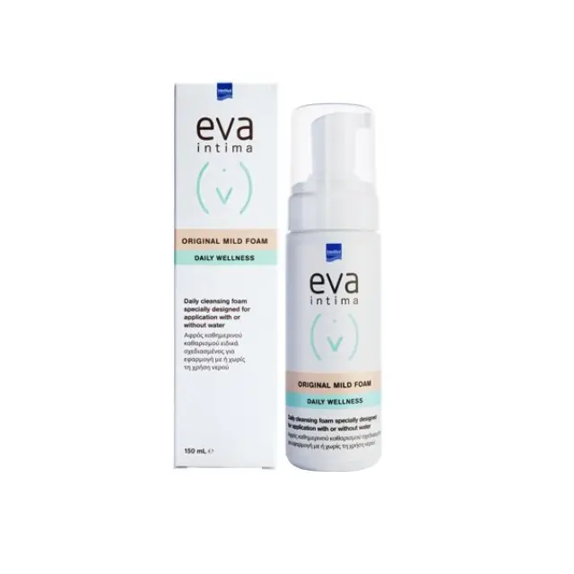INTERMED EVA INTIMA ORIGINAL CLEANSING FOAM Αφρός καθημερινού καθαρισμού για εφαρμογή με ή χωρίς τη χρήση νερού - 150ml