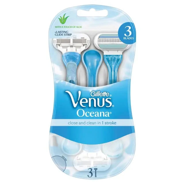Gillette Venus Oceana Γυναικεία Ξυραφάκια Μιας Χρήσης 3τμχ