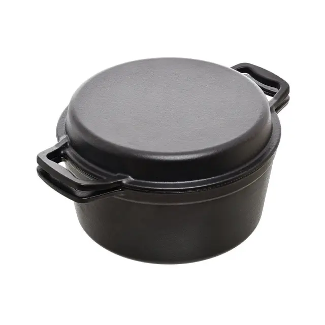 ESTIA ΚΑΤΣΑΡΟΛΑ IRON 2 ΣΕ 1 ΜΑΝΤΕΜΕΝΙΑ 25cm ΜΕ ΚΑΠΑΚΙ-ΤΗΓΑΝΙ 2