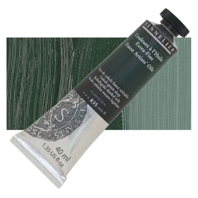 Sennelier Λάδι Finest Artists Oil 835 Cobalt Green Deep - 40ml