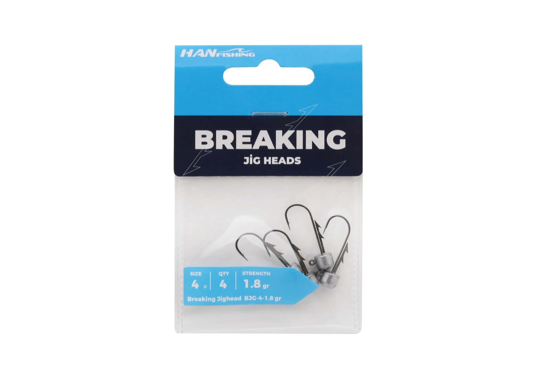 Breaking Jighead BJG-4 – Μολυβοκεφαλή (σετ 4 τεμαχίων) - BJG-4-1,5gr