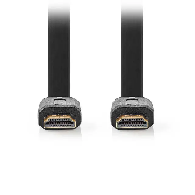 Flat καλώδιο High speed HDMI with Ethernet, HDMI αρσ. - HDMI αρσ., με επίχρυσες επαφές, 2.00m.