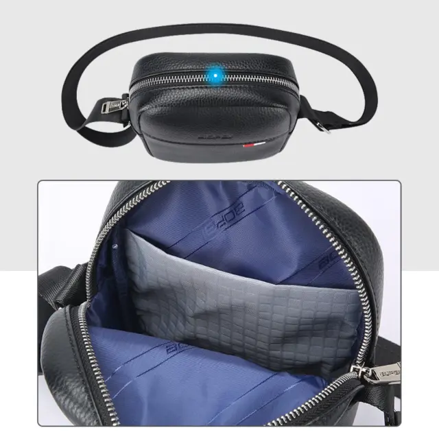 Δερμάτινο τσαντάκι ώμου Bopai 11-122591 μαύρο - One Size 3