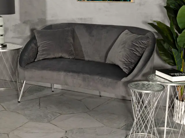 Διθέσιος Καναπές με Μαξιλάρια SILVERY 3