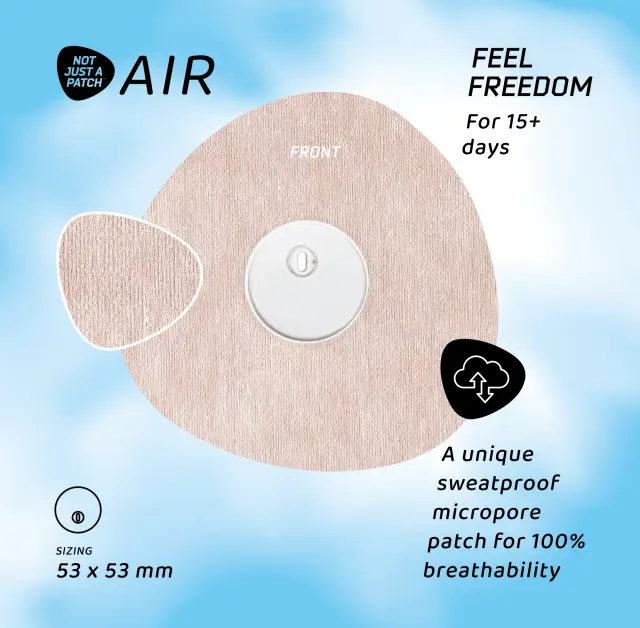 Not Just a Patch Air Cutout Αδιάβροχο Αυτοκόλλητο για Αισθητήρα Freestyle Libre 3 20τμχ – Μπεζ 2
