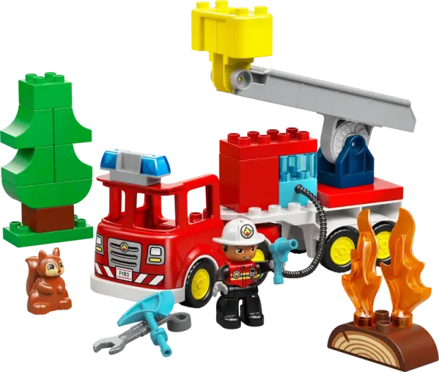 LEGO® Duplo Fire Truck with Hose and Firefighter για 2+ Ετών 28τμχ - 10473
