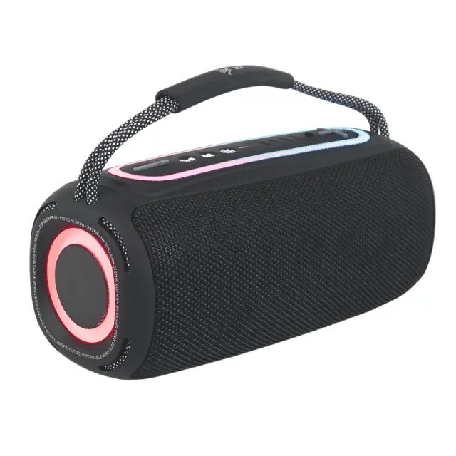 V-TONE BWS210 BK speaker Bluetooth wireless portable black battery-powered USB microSD AUX MP3 FM 2x10W 3