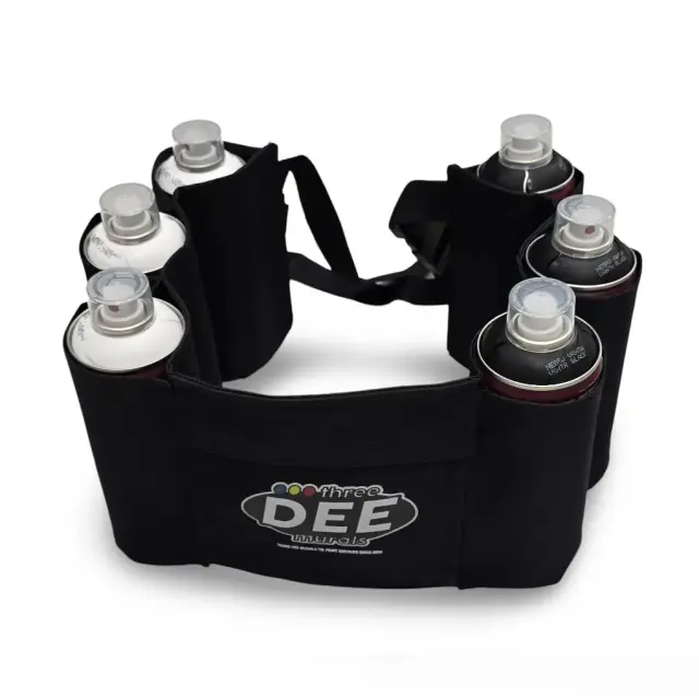 3DeeMurals Graffiti Spray Can Belt – 6 Cans 3