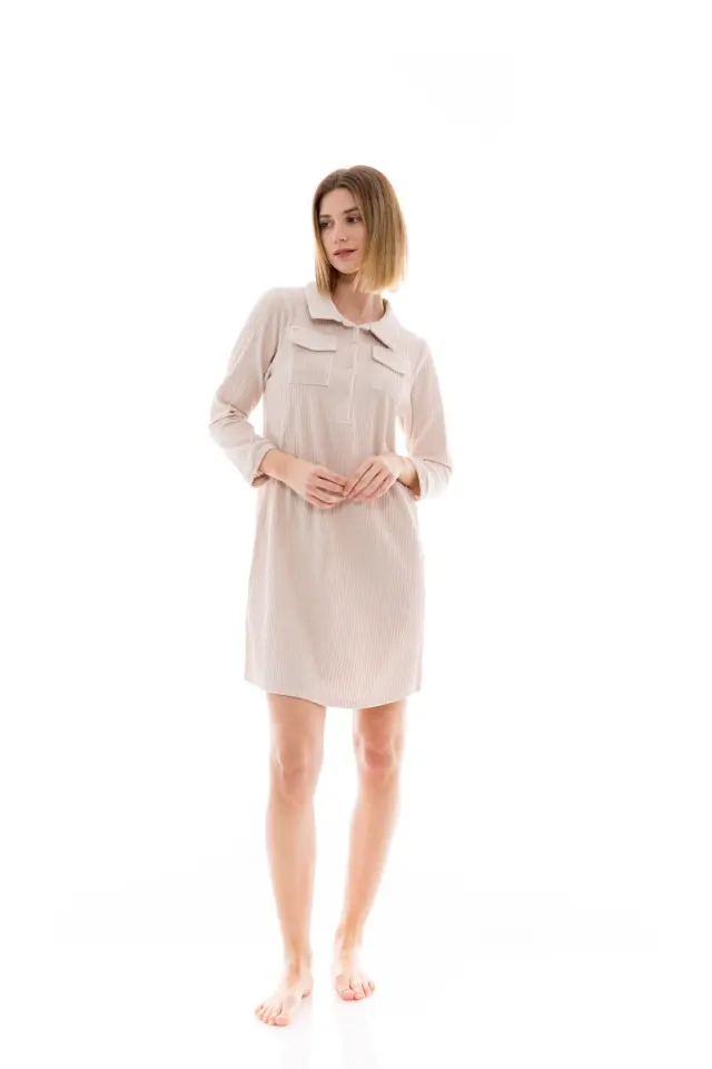W1443 - Skin - NIGHTGOWN VELVET STRIPE 2