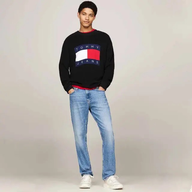 Tommy Hilfiger - Ανδρικά Sneakers The Brooklyn Mix Material EM0EM01428-YBI Εκρού - 46 2