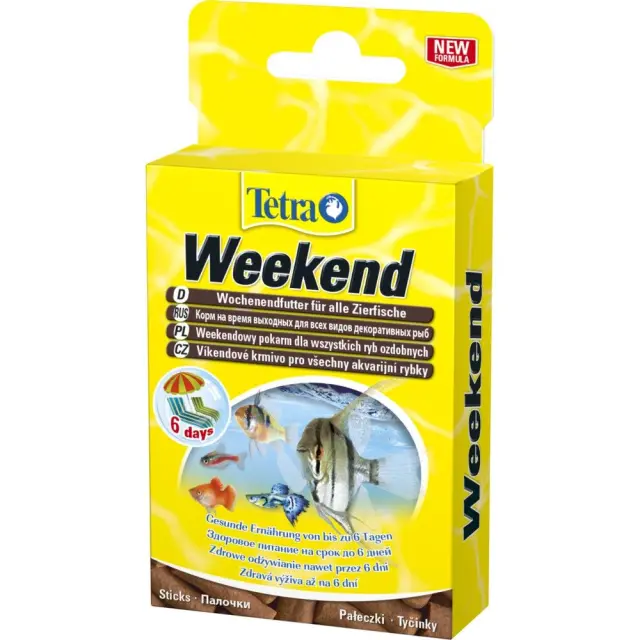 Tetra Weekend Τροφή για Ψάρια Γλυκού Νερού σε Στικς 10τμχ 9gr