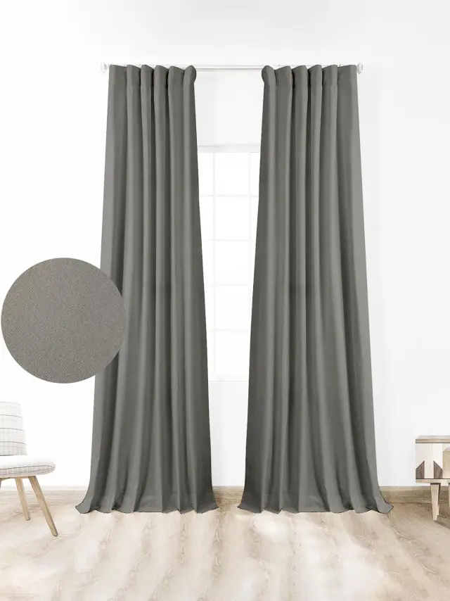 Κουρτίνα μπλακάουτ Lago Grey 145×280 Sunshine