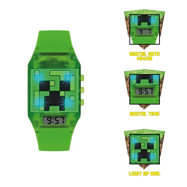 Disney Ρολόι Lightup Case Minecraft 3