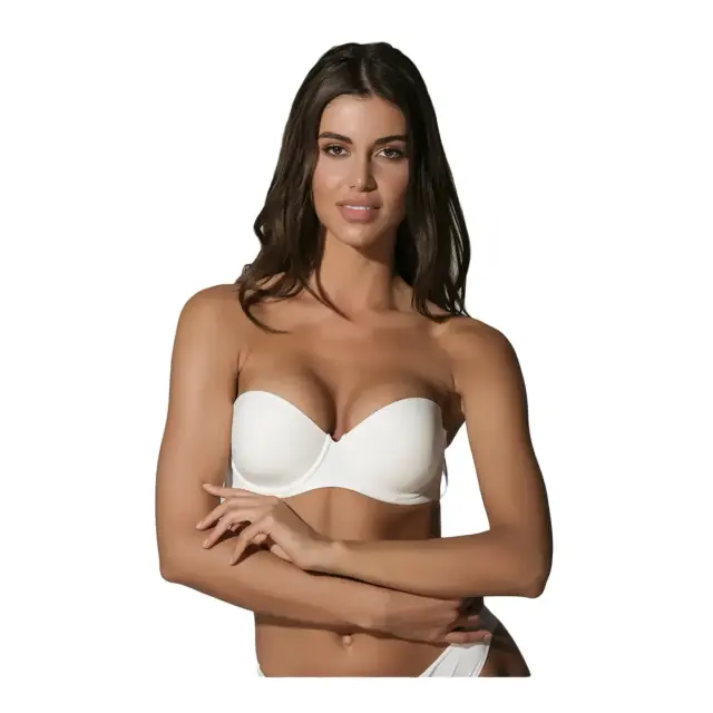 Luna Γυναικείο Σουτιέν Secret Sence Strapless, Χρώμα Ιβουάρ