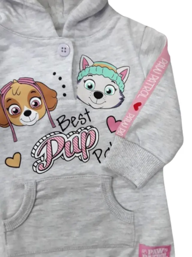 Μπλουζάκι Φούτερ Μακρυμάνικο Grey Girl Beat Pup Pals 8100603 - 12 M (80cm) 2