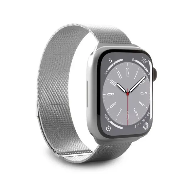 Puro Milanese Stainless Steel Apple Watch Band 38/40/41mm Silver