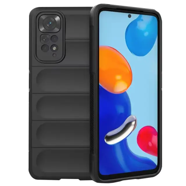 Techsuit® Θήκη Σιλικόνης Rugged Anti Scratch για Redmi Note 11/11s-Black