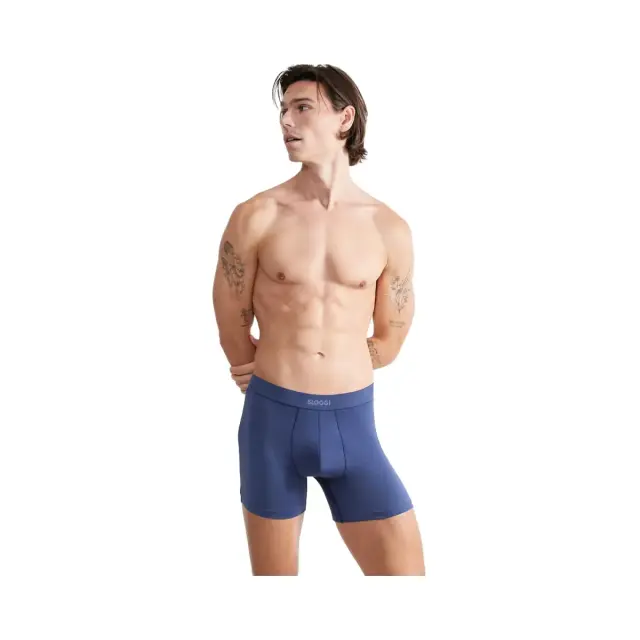 Sloggi Ανδρικό Boxer Ever Ease Short - Διπλό Πακέτο, Χρώμα Deep Cobalt - M 2